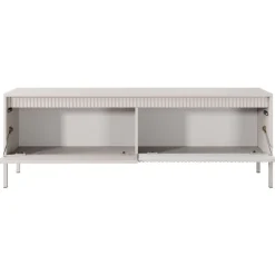 Laski Meble Szafki Rtv Do Salonu|Szafki Rtv*Szafka RTV ryflowana z szafkami Senso 2d beżowa