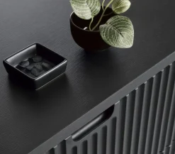 Piaski Szafki Rtv Do Salonu|Szafki Rtv*Szafka RTV ryflowana Zova czarna