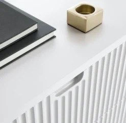 Piaski Szafki Rtv Do Salonu|Szafki Rtv*Szafka RTV ryflowana Zova biała