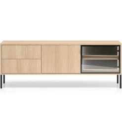 ML Meble Szafki Rtv Do Salonu|Szafki Rtv*Szafka RTV z szufladami i witryną Barnee 04