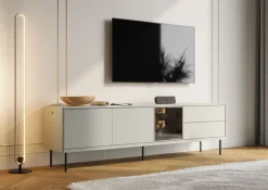 Lenart Szafki Rtv Do Salonu|Szafki Rtv*Szafka RTV z szufladami Epiro EP-07 kaszmirowa + dąb ciemny