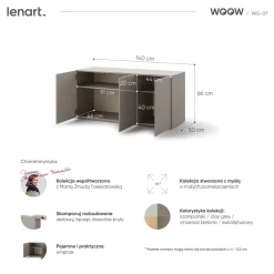 Dzieci Lenart Komody Do Biura|Komody Do Przedpokoju*Szafka trzydrzwiowa WO-07 Woow clay gray