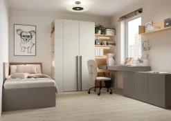 Dzieci Lenart Komody Do Biura|Komody Do Przedpokoju*Szafka trzydrzwiowa WO-07 Woow clay gray