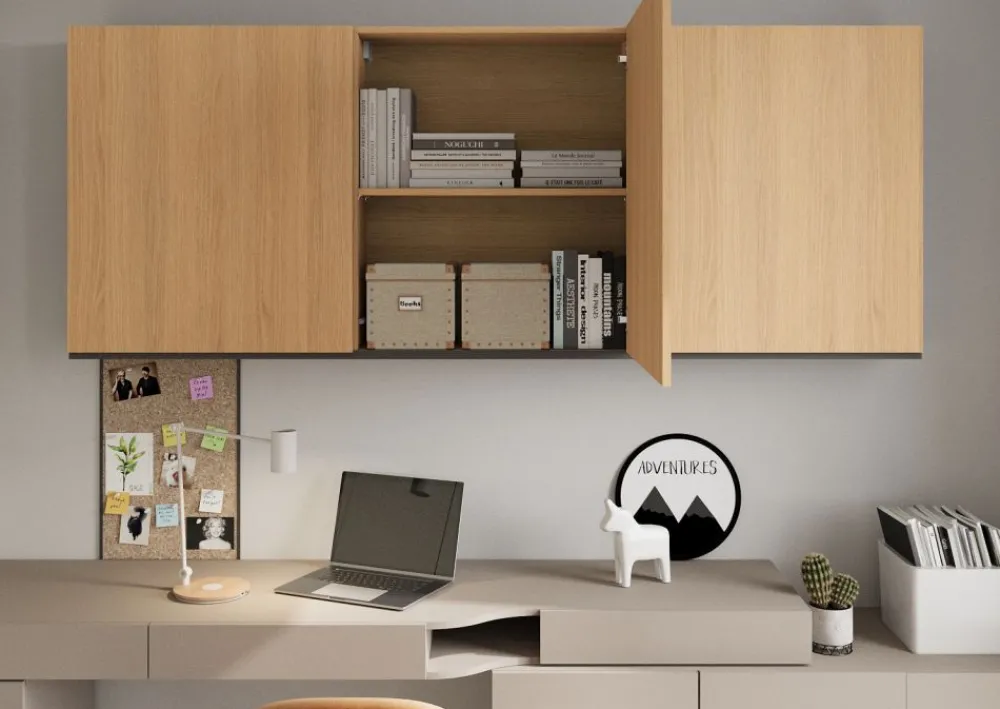 Dzieci Lenart Szafki I Regały Do Biura|Szafki I Regały Do Pokoju Młodzieżowego*Szafka wisząca trzydrzwiowa WO-06 Woow dąb vincenza bielona