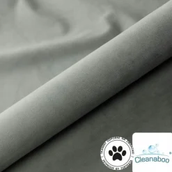 Hauss Pufy*Szara pufa okrągła welurowa Roller Magic Velvet 2217