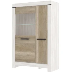 Mebelbos Witryny Do Jadalni|Witryny Do Salonu*Szeroka i niska witryna ze szklanymi półkami Belen