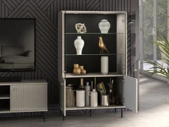 ML Meble Witryny*Szeroka kaszmirowa witryna 2D Sophie 03