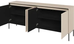 Dzieci Lenart Komody Do Biura|Komody Do Przedpokoju*Szeroka komoda ryflowana   Trend TR-04 beż piaskowy