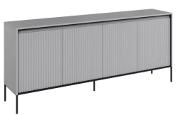 Dzieci Lenart Komody Do Biura|Komody Do Przedpokoju*Szeroka ryflowana komoda Trend TR-04 szara