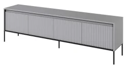 Lenart Szafki Rtv Do Salonu|Szafki Rtv*Szeroka ryflowana szafka RTV Trend TR-06 szara