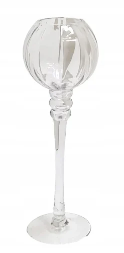ArteHome Pozostałe Dekoracje*Szklany świecznik kielich glamour 50cm