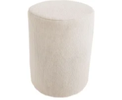 Dzieci Hauss Pufy Do Przedpokoju|Pufy Do Pokoju Młodzieżowego*Sztruksowa pufa okragła ecru Roller