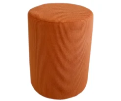 Dzieci Hauss Pufy Do Przedpokoju|Pufy Do Pokoju Młodzieżowego*Sztruksowa pufa okragła pomarańczowa Roller Cord 205.11