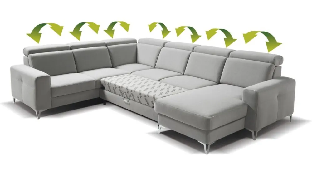 Libro Narożniki Do Salonu|Narożniki*Tabou by narożnik Aspen PKL-2BK-E-2F-OBKR na nóżkach