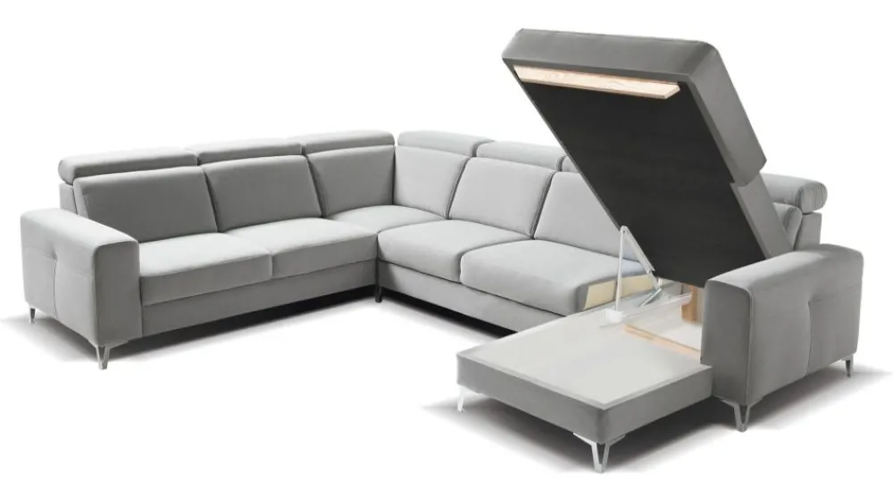 Libro Narożniki Do Salonu|Narożniki*Tabou by narożnik Aspen PKL-2BK-E-2F-OBKR na nóżkach