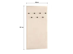 ML Meble Wieszaki*Tapicerowany panel z wieszakami 7W Sophie 20