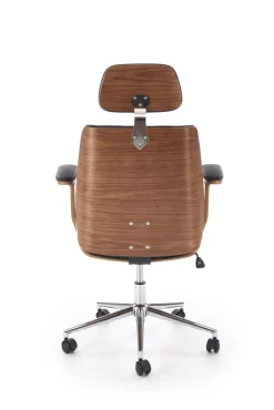 Halmar Fotele*TIMBER fotel gabinetowy orzechowy/czarny1 sztuka