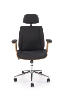 Halmar Fotele*TIMBER fotel gabinetowy orzechowy/czarny1 sztuka