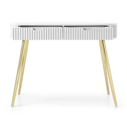 Piaski Toaletki I Konsole*Toaletka z lamelowymi frontami Zova biała