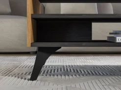 ML Meble Ławy I Stoliki Do Pokoju Młodzieżowego|Ławy I Stoliki Do Salonu*Toscania 07 Dąb Baltic Dune/Jesion Prestige Czarny - Stolik