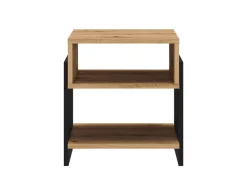 Dzieci ML Meble Szafki Nocne Do Pokoju Młodzieżowego|Szafki Nocne Do Pokoju Dziecięcego*TRIS 01 dąb artisan/czarny - szafka nocna
