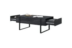 Bogart Stoliki Kawowe I Ławy*VERICA ŁAWA 120 2SZ - charcoal flow / czarne nogi