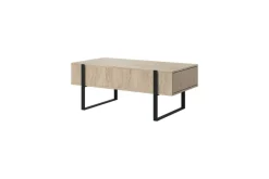 Bogart Stoliki Kawowe I Ławy*VERICA ŁAWA 120 2SZ - dąb biszkoptowy / czarne nogi