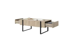 Bogart Stoliki Kawowe I Ławy*VERICA ŁAWA 120 2SZ - dąb biszkoptowy / czarne nogi