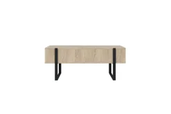 Bogart Stoliki Kawowe I Ławy*VERICA ŁAWA 120 2SZ - dąb biszkoptowy / czarne nogi