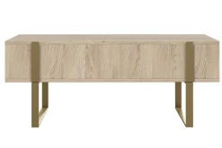 Bogart Stoliki Kawowe I Ławy*VERICA ŁAWA 120 2SZ - dąb biszkoptowy / złote nogi