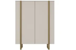 Bogart Komody*VERICA KOMODA 120 2D - cashmere / złote nogi