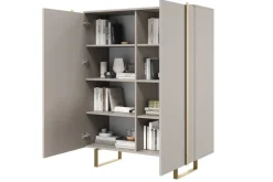 Bogart Komody*VERICA KOMODA 120 2D - cashmere / złote nogi