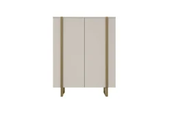 Bogart Komody*VERICA KOMODA 120 2D - cashmere / złote nogi