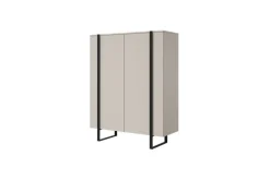 Bogart Komody*VERICA KOMODA 120 2D - cashmere / czarne nogi