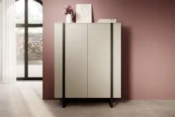 Bogart Komody*VERICA KOMODA 120 2D - cashmere / czarne nogi