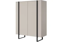 Bogart Komody*VERICA KOMODA 120 2D - cashmere / czarne nogi