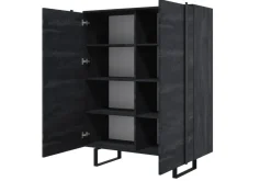 Bogart Komody*VERICA KOMODA 120 2D - charcoal flow / czarne nogi