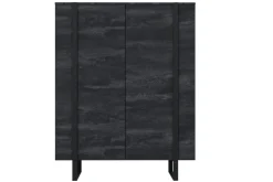 Bogart Komody*VERICA KOMODA 120 2D - charcoal flow / czarne nogi