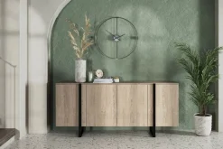 Bogart Komody*VERICA KOMODA 200 4D - dąb biszkoptowy / czarne nogi