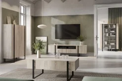 Bogart Komody*VERICA KOMODA 120 2D - dąb biszkoptowy / czarne nogi