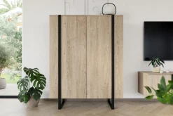 Bogart Komody*VERICA KOMODA 120 2D - dąb biszkoptowy / czarne nogi