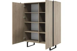 Bogart Komody*VERICA KOMODA 120 2D - dąb biszkoptowy / czarne nogi