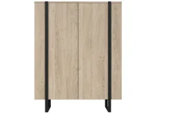 Bogart Komody*VERICA KOMODA 120 2D - dąb biszkoptowy / czarne nogi