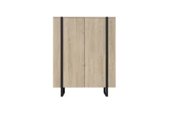 Bogart Komody*VERICA KOMODA 120 2D - dąb biszkoptowy / czarne nogi