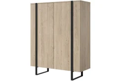 Bogart Komody*VERICA KOMODA 120 2D - dąb biszkoptowy / czarne nogi