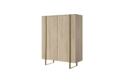 Bogart Komody*VERICA KOMODA 120 2D - dąb biszkoptowy / złote nogi