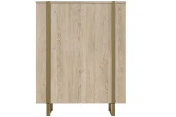 Bogart Komody*VERICA KOMODA 120 2D - dąb biszkoptowy / złote nogi