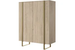 Bogart Komody*VERICA KOMODA 120 2D - dąb biszkoptowy / złote nogi