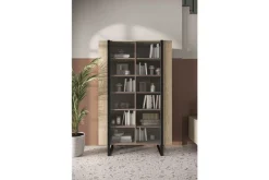 Bogart Witryny*VERICA WITRYNA 120 2D - dąb biszkoptowy / czarne nogi