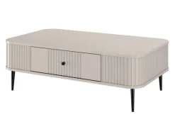 Bogart Stoliki Kawowe I Ławy*VESPER ŁAWA 103 1SZ - cashmere mdf / cashmere / czarne nogi